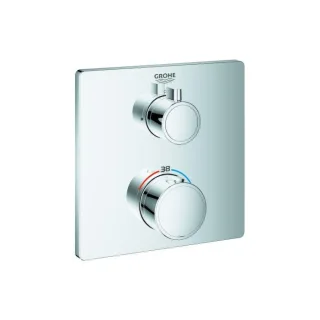 Grohe Grohtherm Fertigmontageset 24078000 UP-Brause-Thermostat, chrom