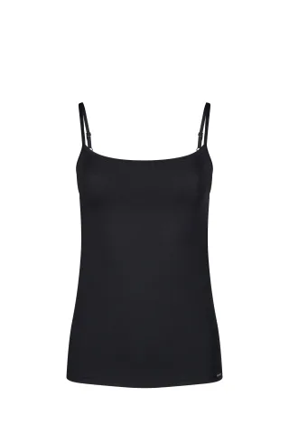 SKINY - Skiny Damen Spaghettishirt Cotton Essentials black