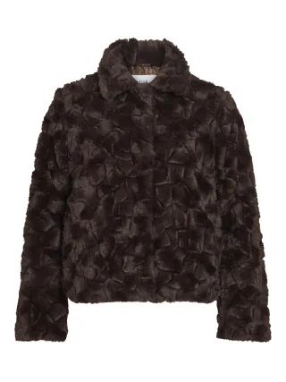 VILA - VIDORTE NEW L/S JACKET/PB Braun - Gr. - 42