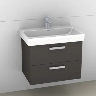 Artiqua 415 Waschtischunterschrank für Pro S 810967 Stahlgrau, 415-WU2L-L56-7142-88 415-WU2L-L56-7142-88
