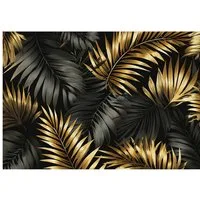Wallarena Fototapete Golden Glamour - Mehrfarbig - Modern - Vlies - Schlafzimmer, glatt, (7 St), 350x250cm