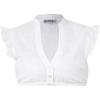 MarJo Dirndlbluse Dirndlbluse Kemmern Flügelarm weiß