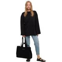 MANUKA T-Shirt Oversized Schwarzes T-Shirt mit Weitenärmeln