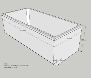 Neuesbad Wannenträger für Kaldewei Vaio/Star Nr.960/961 170x80 SW11190
