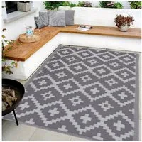 Bestlivings Outdoorteppich Flachgewebe verschiedene Größen/Designs, Rechteckig, aus recyceltem Kunststoff, wetterfest, UV-Beständig, pflegeleicht