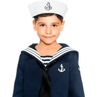Maskworld Kostüm Matrosenmütze für Kinder, Makellose Mütze für Matrosen. Von MASKWORLD.