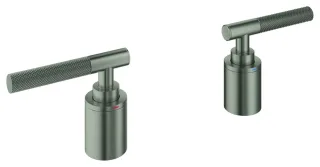 GROHE Hebelgriffe Atrio Private C. 48651 Rändelstruktur satin steel, 48651MS0 48651MS0