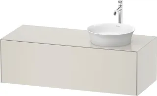 Duravit White Tulip Konsolenwaschtischunterbau wandhängend Nordic Weiß Seidenmatt 1300x550x408 mm -  WT4977R3939