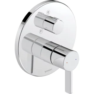 Duravit D-Neo Fertigmontageset DE4210012010 Unterputz-Duscharmatur, mit Umstellventil, rund, chrom