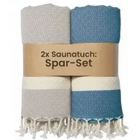 furora HOLIDAY Saunatuch Saunahandtuch Saunatuch Damen + Herren, Hamamtuch groß 100x200 XXL