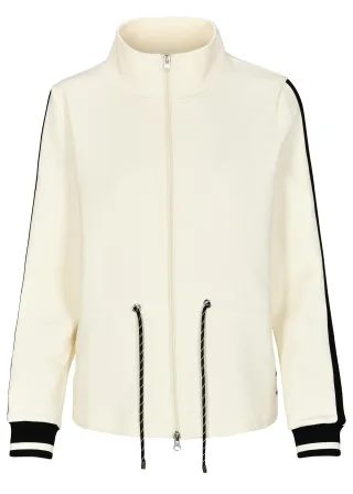 CLARINA - Sweatjacke, 1/1 Arm, Zipper offwhite - story 2 - Gr. - 40