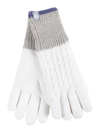 Heat Holders - Damen Thermohandschuhe für den Winter im Kisdon Style - Creme