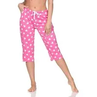 Normann Relaxanzug Damen Schlafanzug Pyjama Capri-Hose 3/4-lang - perfekt zu kombinieren