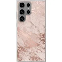 MuchoWow Handyhülle für Samsung Galaxy S23 Ultra Marmor - Rosa - Luxus - Marmoroptik - Gli