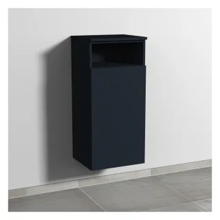 Sanipa 3way Mittelschrank mit 1 Tür und 1 offenem Fach, Marine-Matt, SP1351R SP1351R