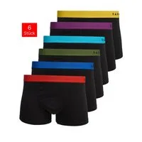 Tazzio Boxershorts 6er Pack BS1001 (Packung, 6-St., 6er-Pack) mit seitlichem Logoschriftzug am Bund