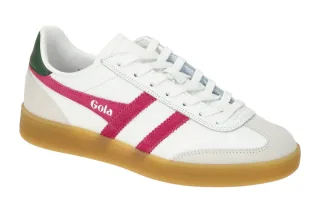 Gola CLB744WK Viper Leather Damenschuhe Sneaker wei?/pink/gr?n/braun