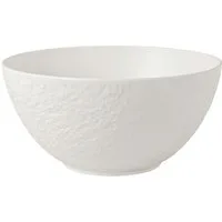 Villeroy & Boch Salatschüssel Manufacture Rock blanc Salatschüssel 24cm, Porzellan, (Schüsseln & Schalen)