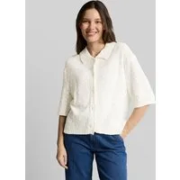 TOM TAILOR Cardigan Pullover & Strickjacken Loose Fit Bouclé Cardigan mit Kragen