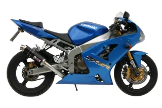 Sport Auspuff MIVV GP Steel Black Kawasaki ZX-6 RR Ninja / ZX-6 R 636 Ninja Bj. 2003-2004 mit ABE