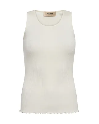 MOS MOSH - MMElaine Seamless Silk Tank Top ecru - Gr. - L