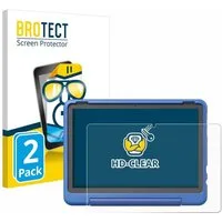 BROTECT Displayschutzfolie Schutzfolie für Amazon Fire HD 10 Kids Pro 2023, 2 Stück, Displayschutz Schutz Folie Klar Transparent