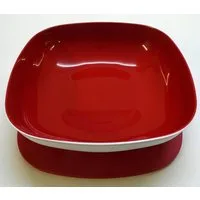 TUPPERWARE Servierschüssel Tupperware Allegra 2,5 L in bordeaux rot