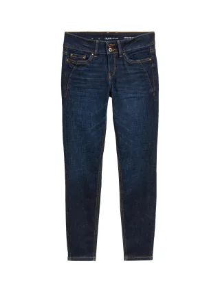 Denim Tom Tailor - TTJONA EXTRA SKINNY Jeans Used Dark Stone Blue Denim - Gr. - 27