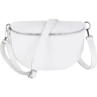 MIRROSI Bauchtasche Damen, Echtleder, Leder, Made in Italy, Umhängetasche, Brusttasche, (Schultertasche für jeden Anlass, ca.25x16x7cm), Crossbody Bag, verstellbaren Schulterriemen