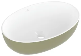 Villeroy & Boch Aufsatzwaschbecken Artis 480x325mm Oval ohne Überlauf Sage Green 438848BCS8