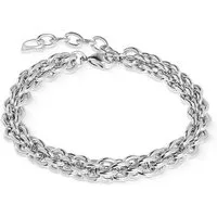 COEUR DE LION Armband Schmuck Edelstahl Mesh Chain Classic Würfelkette