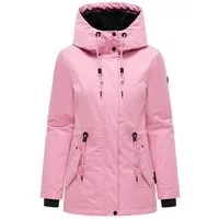 Navahoo Winterjacke Nibellaa 14 Warme Damen Jacke mit Taillenzugkordel
