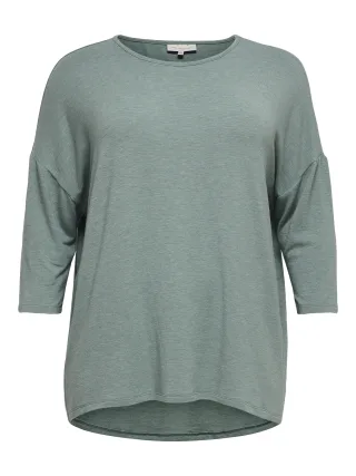 ONLY CARMAKOMA - CARLAMOUR 3/4 TOP JRS NOOS Chinois Green - Gr. - 44