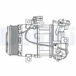 Delphi Klimakompressor Renault Captur Clio CS20550
