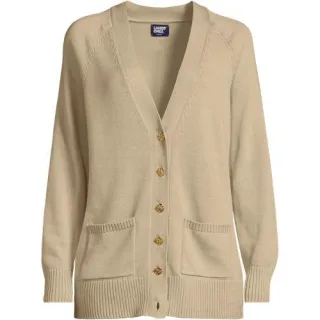 Relaxter V-Cardigan DRIFTER für Damen, Damen, size: regular, Blau, Baumwolle, by Lands' End