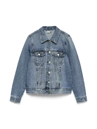 VERO MODA - VMZORICA LS DENIM JACKET MIX GA NOOS Medium Blue Denim - Gr. - XL