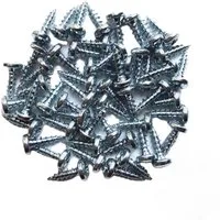 NELI Spanplattenschraube Spanplattenschrauben, 3,5 x 16mm, Holzschraube verzinkt, Flachrundkopf, (50 St), Verzinkt