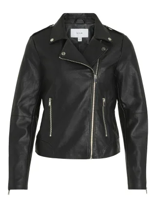 VILA - VICARA COATED JACKET - NOOS Black - Gr. - S