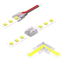 kalb LED Verbinder Set, 8mm COB/SMD 9-teilig, einfache Montage für DIY LED Stromkabel