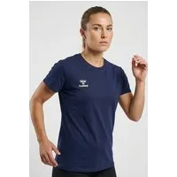 hummel T-Shirt HMLGO 2.0 T-SHIRT S/S WOMAN mit Rundhalsausschnitt, Kurzarm, aus Baumwolle, in Stretch-Jersey