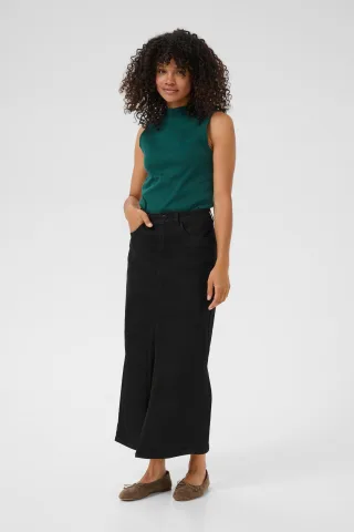 Ärmellose Bluse KAcarla Slim fit dark green