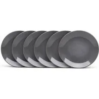 van Well Dessertteller Malmö, Teller 20 cm, 6 Stück, (6 St), Teller Set, Steingut, spülmaschinen-/mikrowellengeeignet