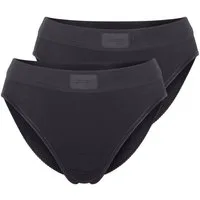 sloggi Taillenslip Double Comfort T Tai Slips (Set, 2er-Pack) weicher / breiter Bund, Logo, Baumwoll-Stretch