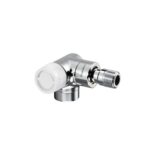 Oventrop Thermostatventil Baureihe E 1163462 1/2", Winkeleck, links, weiss