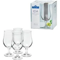 van Well Bierglas Ida, 4-tlg., Glas, spülmaschinengeeignet, 37 cl, 4-teilig