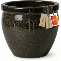 Teramico Blumentopf Pflanzgefäß "Tall" Braun – Ø 21 bis 37 cm (1 St), Frostfest, UV-Fest