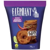 ELEPHANT Knabberei, Elephant Pretzels Chili und Limette Laugengebäck Packung 70g