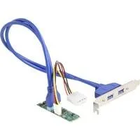 Konverter M.2 Key B+M Stecker > 2 x USB 5 Gbps Typ-A, Schnittstellenerweiterung