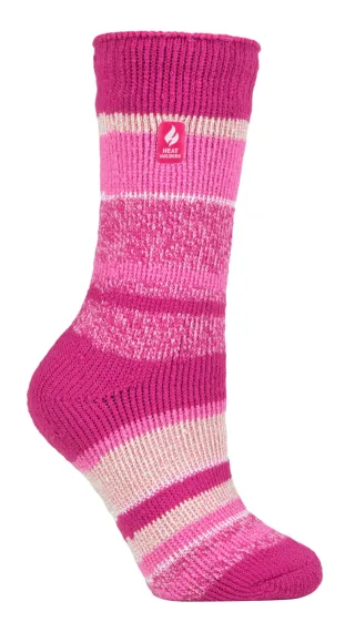 Wärmehalter - Damen Thermosocken für den Winter | Outdoor & Indoor Socken | Kuschelig & Flauschig | Geschenke für Frauen - Berry (Provence)