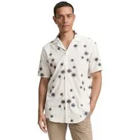 TOM TAILOR Kurzarmhemd mit floralen Prints und Viskose